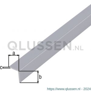 GAH Alberts hoekprofiel PVC grijs 10x10x1 mm 1 m 470593