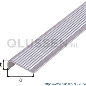 GAH Alberts trapbeschermingslijst aluminium blank 30x6x2 mm 1 m 470722