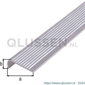 GAH Alberts trapbeschermingslijst aluminium blank 40x15x2 mm 2 m 470784