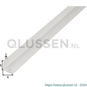 GAH Alberts hoekprofiel aluminium wit 20x20x1,5 mm 2,6 m 474935