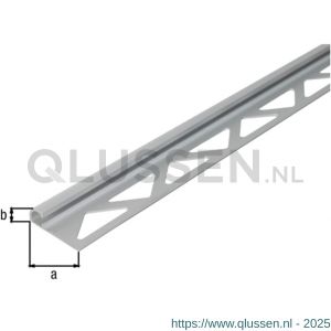 GAH Alberts afsluitprofiel afgerond aluminium zilver geeloxeerd 8 mm 2,5 m 476236