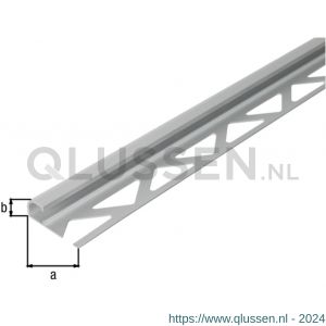 GAH Alberts afsluitprofiel afgerond aluminium zilver geeloxeerd 10 mm 2,5 m 476243