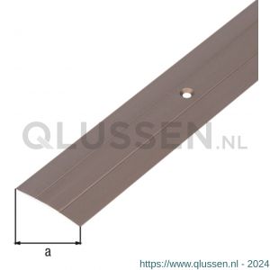 GAH Alberts overgangsprofiel aluminium brons verzonken schroefgaten 38 mm 0,9 m 476311