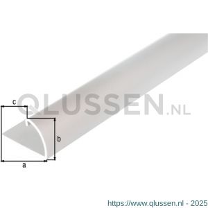 GAH Alberts afsluitprofiel afdeklijst aluminium zilver geeloxeerd 24,5x13,5 mm 1 m 476557