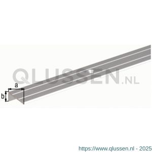 GAH Alberts trapbeschermingslijst aluminium zilver geeloxeerd 24,5x10x1,5 mm 1 m 476656