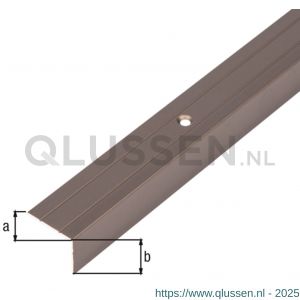 GAH Alberts trapbeschermingslijst aluminium brons geeloxeerd 24,5x20x1,5 mm 1 m 476779