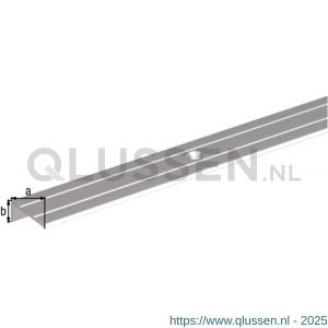 GAH Alberts trapbeschermingslijst aluminium zilver geeloxeerd 24,5x10x1,5 mm 2 m 477158