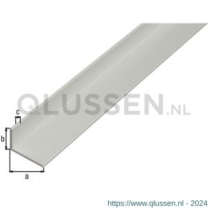 GAH Alberts hoekprofiel aluminium zilver 20x10x1,5 mm 2,6 m 480097