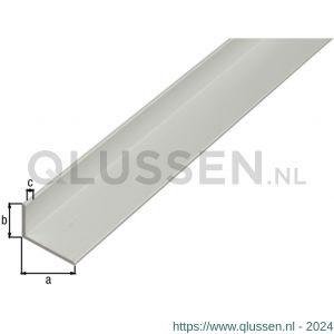 GAH Alberts hoekprofiel aluminium zilver 15x10x1,5 mm 2,6 m 480462