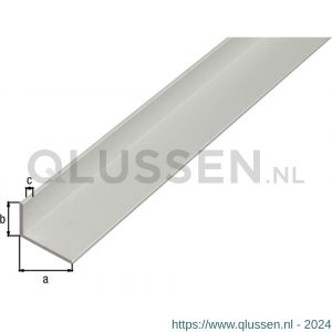 GAH Alberts hoekprofiel aluminium zilver 60x25x2,0 mm 2,6 m 480677