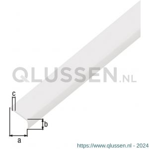 GAH Alberts afsluitprofiel zelfklevend PVC wit 19x7 mm 2,6 m 485252