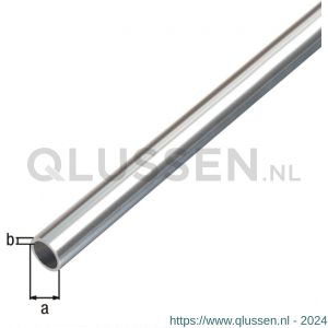 GAH Alberts ronde buis aluminium chroom 8x1 mm 1 m 488383