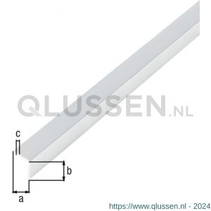 GAH Alberts hoekprofiel zelfklevend aluminium chroom 10x10x1 mm 1 m 488505