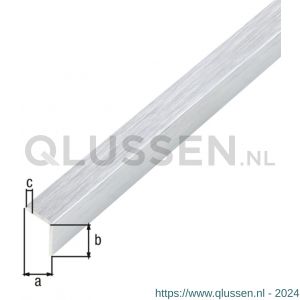 GAH Alberts hoekprofiel zelfklevend aluminium RVS optiek licht 10x10x1 mm 1 m 488987