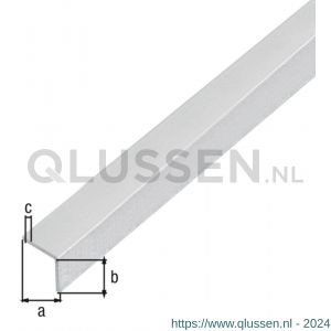 GAH Alberts hoekprofiel zelfklevend aluminium kogelgestraald zilver 10x10x1 mm 1 m 489229