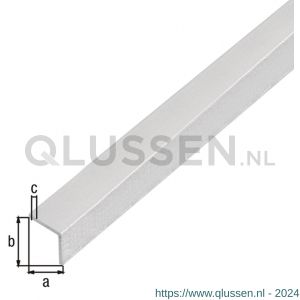 GAH Alberts hoekprofiel zelfklevend aluminium kogelgestraald zilver 15x15x1 mm 1 m 489236