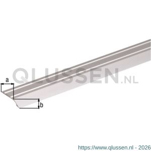 GAH Alberts afdek compensatieprofiel zelfklevend aluminium zilver geeloxeerd 30x4 mm 0,9 m SB 490522