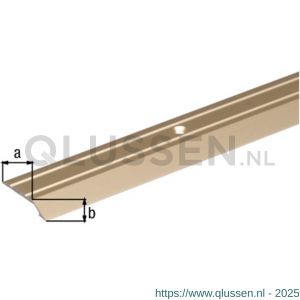 GAH Alberts compensatieprofiel geboord aluminium zand geeloxeerd 39x8 mm 0,9 m SB 490577