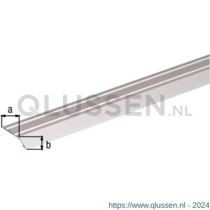 GAH Alberts compensatieprofiel geboord aluminium RVS 39x8 mm 0,9 m SB 490584