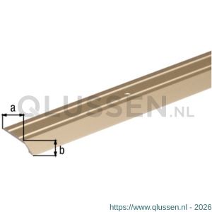 GAH Alberts afdek compensatieprofiel zelfklevend aluminium zand geeloxeerd 30x4 mm 0,9 m SB 490621