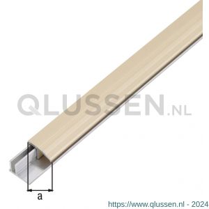 GAH Alberts afsluitprofiel Duo aluminium zand geeloxeerd 22 mm 1 m SB 492854