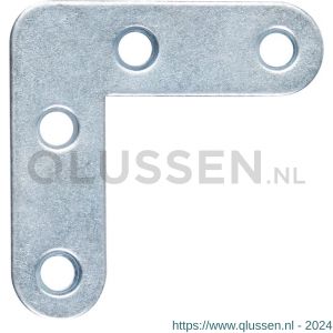 GAH Alberts meubelhoek afgeronde uiteindes blauw verzinkt 100x100x20 mm 339524