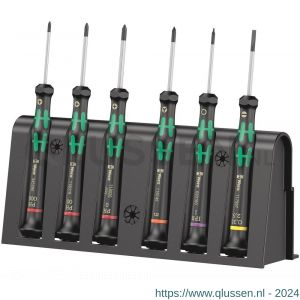 Wera 2050/6 Micro schroevendraaierset met houder 6 delig 05030181001