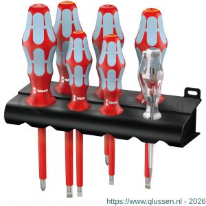 Wera 3160 i/7 VDE schroevendraaierset RVS met houder 7 delig 05022728001