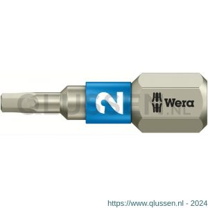 Wera 3840/1 TS zeskant bit Hex-Plus inbus RVS 2x25 mm 05071071001