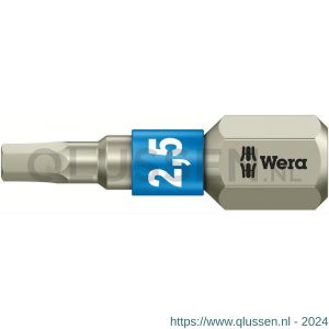 Wera 3840/1 TS zeskant bit Hex-Plus inbus RVS 2.5x25 mm 05071072001