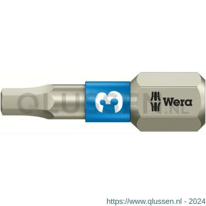 Wera 3840/1 TS zeskant bit Hex-Plus inbus RVS 3x25 mm 05071073001