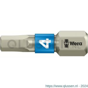 Wera 3840/1 TS zeskant bit Hex-Plus inbus RVS 4x25 mm 05071074001