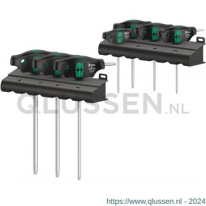 Wera 467/7 Torx HF set 1 schroevendraaierset T-greep-Torx schroevendraaier vasthoudfunctie 7 delig 05023452001