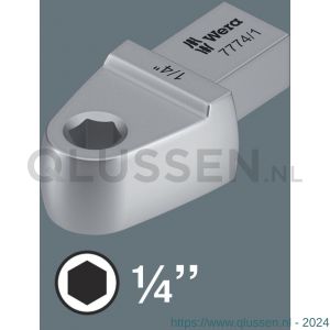 Wera 7774/1 bitadapter 1/4 inch insteekgereedschap 9x12 mm 1/4 inch x 42 mm 05078640001