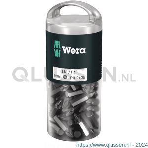 Wera 851/1 Z DIY 100 bit Phillips PH 2x25 mm 100 delig 05072441001