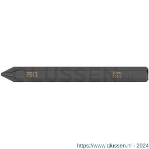 Wera 851 S Phillips kruiskopbit voor slagschroevendraaier PH 1x70 mm 05018160001