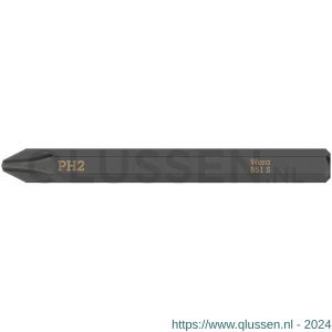 Wera 851 S Phillips kruiskopbit voor slagschroevendraaier PH 2x70 mm 05018161001