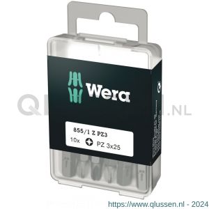 Wera 855/1 Z DIY bit Pozidriv PZ 3x25 mm 10 delig 05072405001