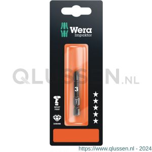 Wera 855/4 IMP DC ZB Impaktor bit Pozidriv PZ 3x50 mm 05073962001