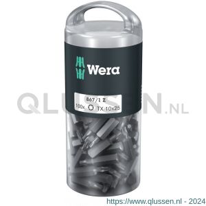 Wera 867/1 Torx bit DIY 100 TX 10x25 mm 100 delig Pro-Box 05072446001