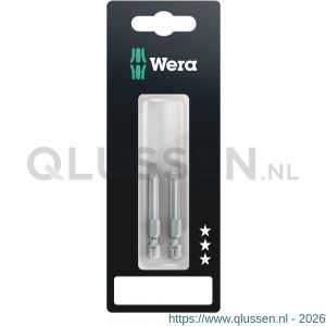 Wera 868/4 Z ZB binnenvierkant bit Robertson nummer 2x50 mm 2 delig 05073077001