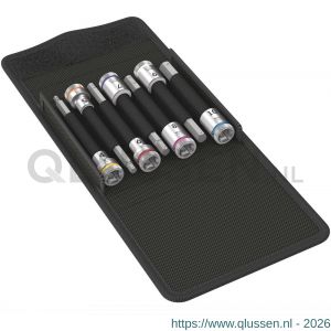 Wera 8740 B HF 1 Zyklop bitdoppen set binnenzeskant vasthoudfunctie 3/8 inch aandrijving 7 delig 05003180001