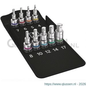 Wera 8740 C HF 1 Zyklop binnenzeskant bitdoppen set vasthoudfunctie 9 delig 05004201001