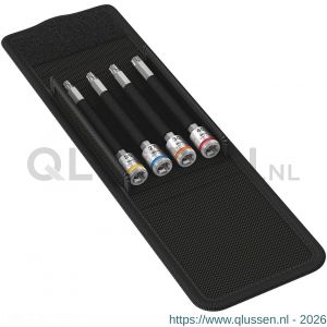 Wera 8767 A Torx HF 1 Zyklop bitdoppen set Torx vasthoudfunctie 1/4 inch aandrijving 4 delig 05003375001