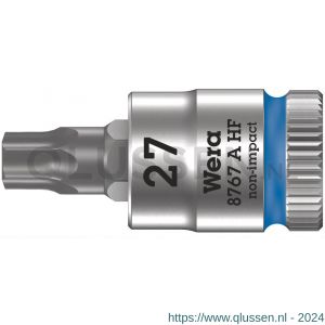 Wera 8767 A HF Torx Zyklop bitdop met 1/4 inch aandrijving vasthoudfunctie TX 27x28 mm 05003367001