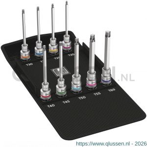 Wera 8767 HMC HF 3 Zyklop bit-doppen-set Torx vasthoudfunctie 9 delig 05004212001