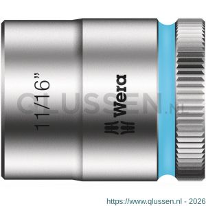 Wera 8790 HMB Zyklop hand- en machinedop met 3/8 inch aandrijving zeskant duim 11/16 inch x 30 mm 05003577001