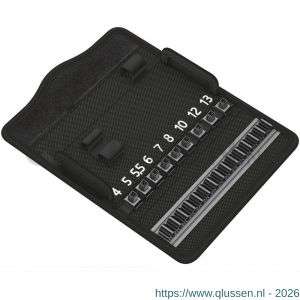 Wera 9417 etui textiel box Kraftform Kompakt Zyklop Mini 2 leeg 180x88x46 mm 05136466001