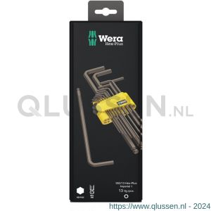 Wera 950/13 Hex-Plus Imperial 1 SB stiftsleutelset inch BlackLaser 13 delig 05021721001
