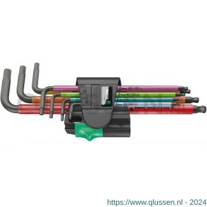 Wera 950/7 Hex-Plus Multicolour Magnet 1 stiftsleutelset metrisch BlackLaser 7 delig 05022534001
